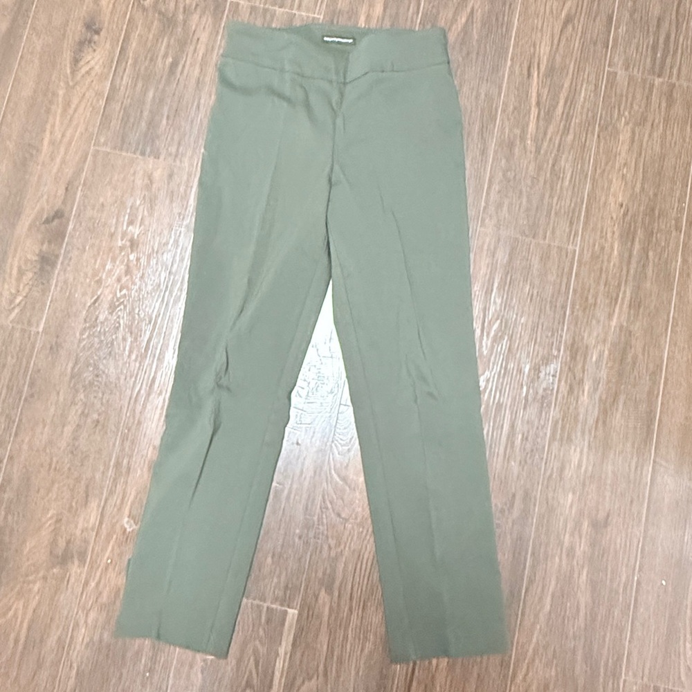 COUNTERPARTS HUNTER GREEN PULL ON STRETCH PANTS GREAT USED CONDITION